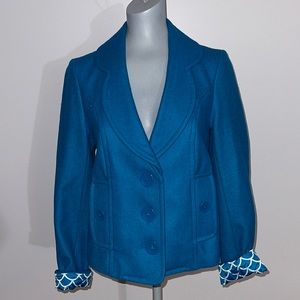 Anthropologie Tulle Wool Jacket